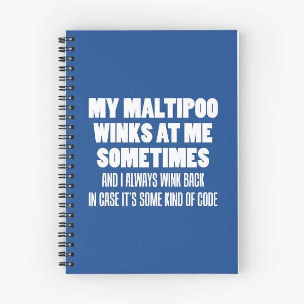 Item preview, My Malitpoo Winks At Me Sometimes Funny Dog Owner designed and sold by jaycartoonist.