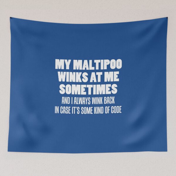 Item preview, My Malitpoo Winks At Me Sometimes Funny Dog Owner designed and sold by jaycartoonist.