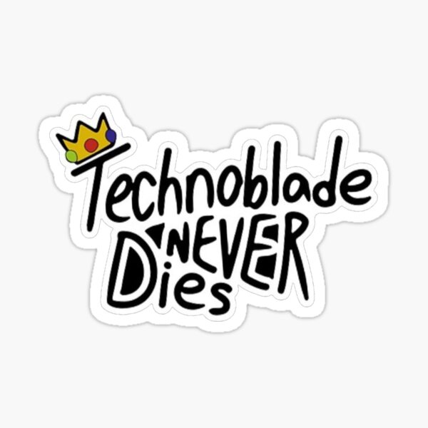 Technoblade Never Dies Sticker