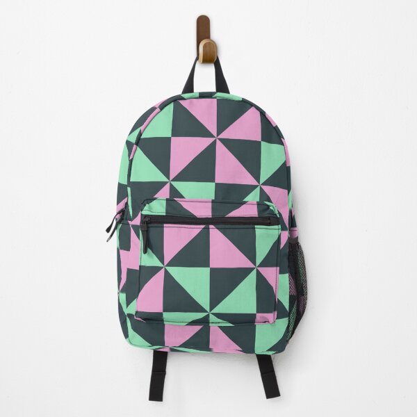 Item preview, Retro Green and Pink Pinwheel Pattern in Dark Green Background designed and sold by rsty11.