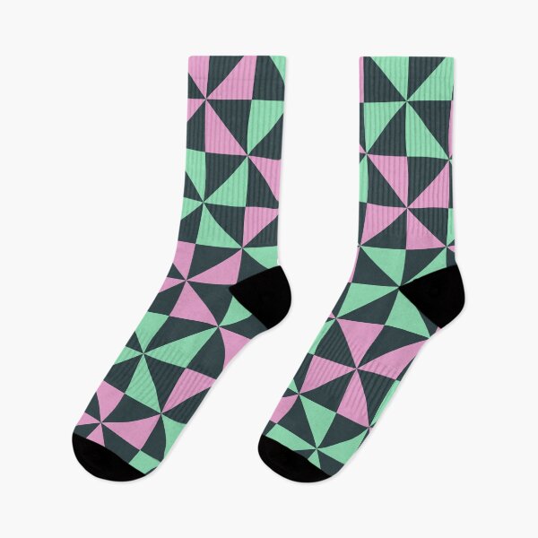 Item preview, Retro Green and Pink Pinwheel Pattern in Dark Green Background designed and sold by rsty11.