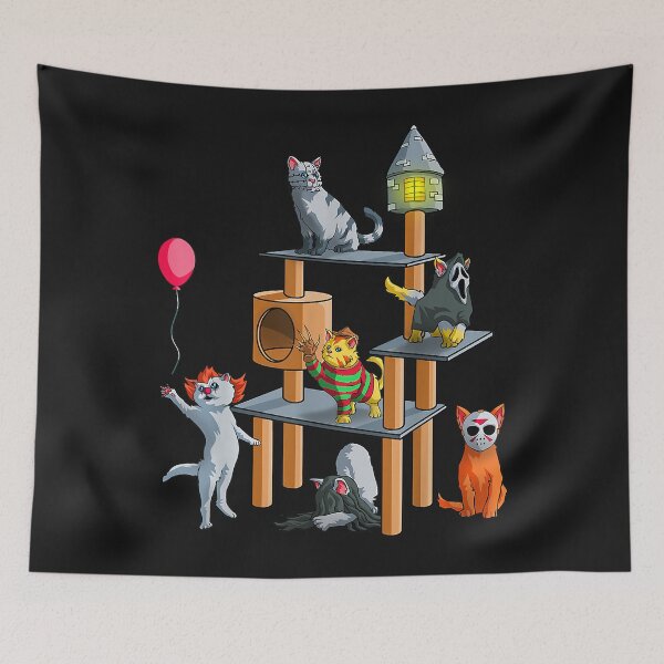 Item preview, Funny Cat Horror Movies Cute Halloween for Cat Kitty Lovers designed and sold by SeppeGoffin.