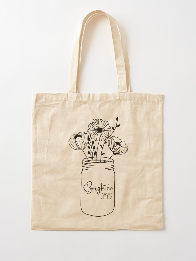 tote bag flower, canvas bag, cotton bag, tote bag, tote gift