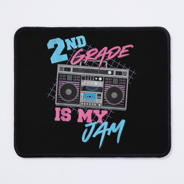 Item preview, 2nd grade is my jam vintage 80s boombox teacher student designed and sold by AgnesGeller.
