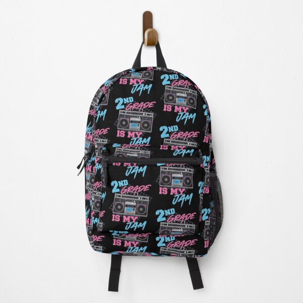 Item preview, 2nd grade is my jam vintage 80s boombox teacher student designed and sold by AgnesGeller.