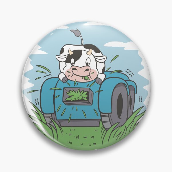 Item preview, Cow eats grass from the lawnmower designed and sold by Rob-Son.