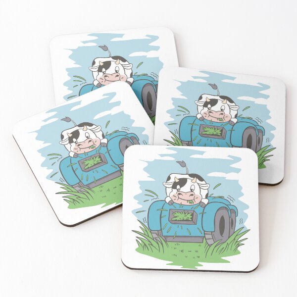 Item preview, Cow eats grass from the lawnmower designed and sold by Rob-Son.