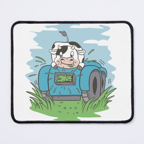 Item preview, Cow eats grass from the lawnmower designed and sold by Rob-Son.