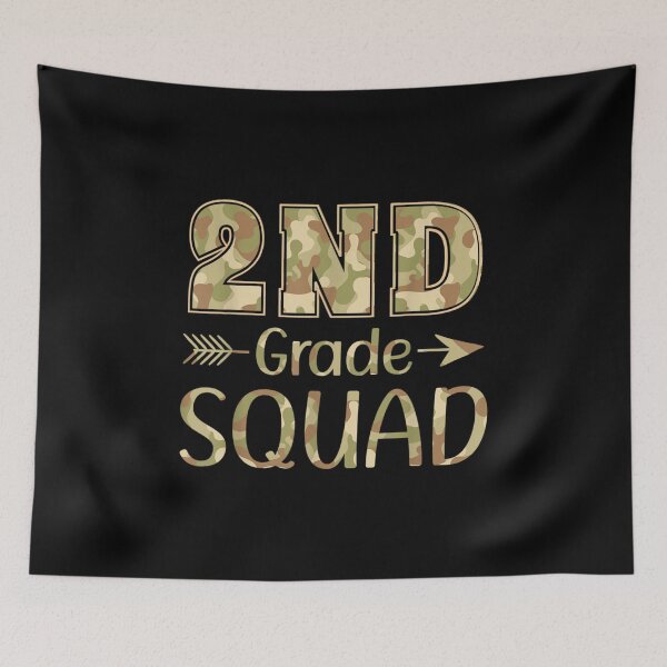 Item preview, 2nd Grade Squad Teacher & Student Camo Back To School designed and sold by AgnesGeller.