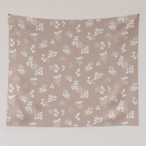 Item preview, Hand-Drawn Hearts Orange and White designed and sold by WalkSimplyArt.