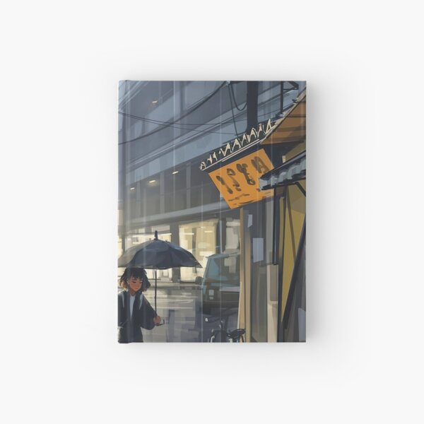 Neon Rain Street Hardcover Journal