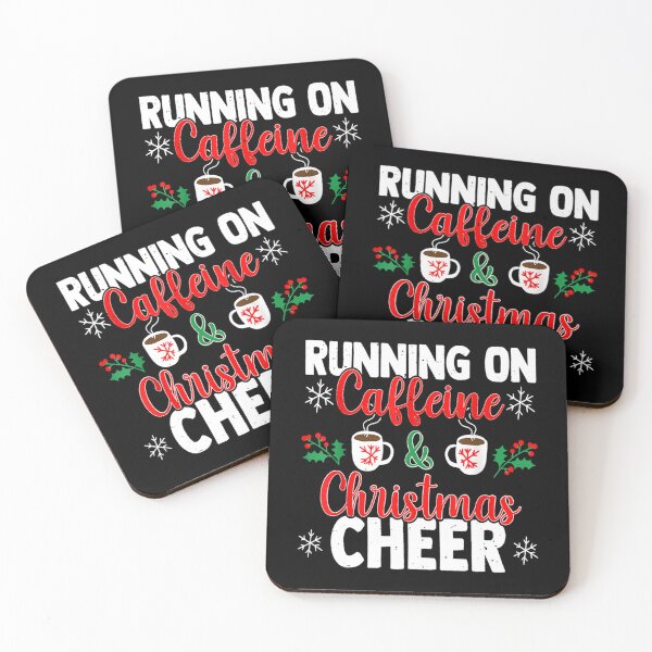 Item preview, Running On Caffeine And Christmas Cheer Essential T-Shirt designed and sold by janlzmaude.