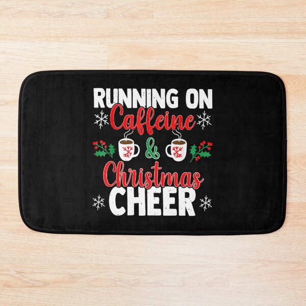 Item preview, Running On Caffeine And Christmas Cheer Essential T-Shirt designed and sold by janlzmaude.