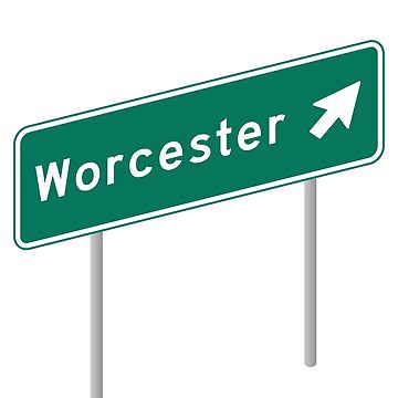 Artwork thumbnail, Worcester by WordsMaps
