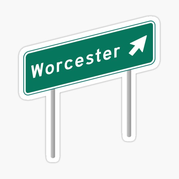 Item preview, Worcester designed and sold by WordsMaps.