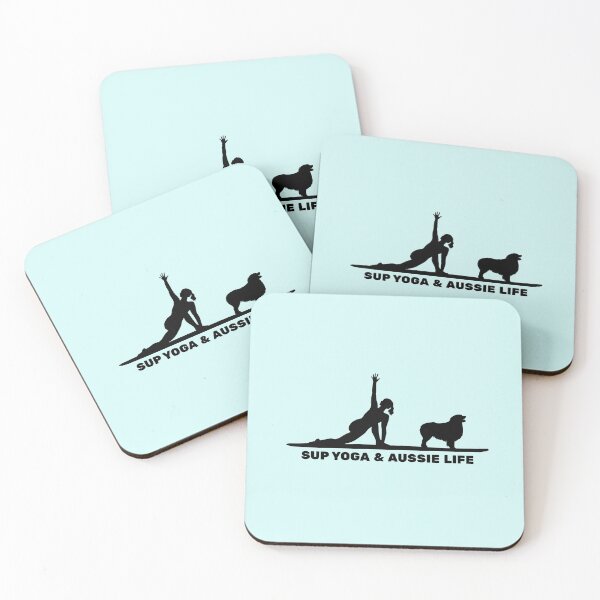 Item preview, SUP Yoga & Aussie Life Paddleboarding Dog Mom designed and sold by Guarddogdrive.