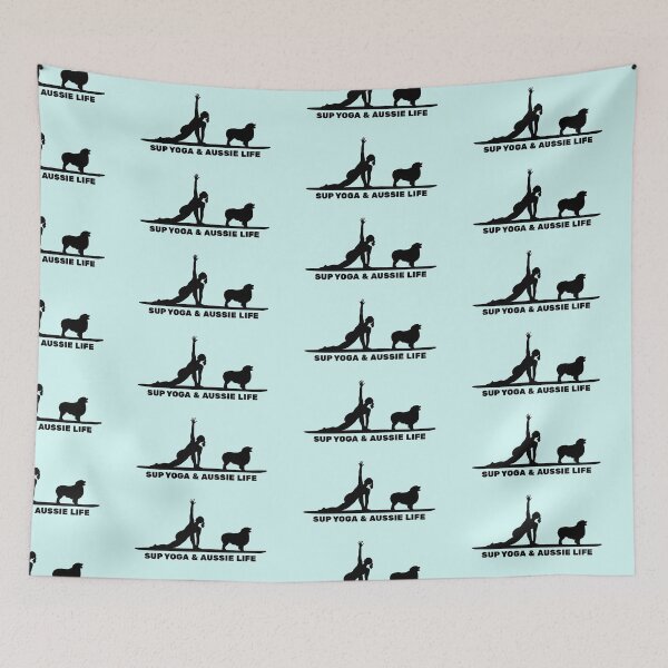 Item preview, SUP Yoga & Aussie Life Paddleboarding Dog Mom designed and sold by Guarddogdrive.
