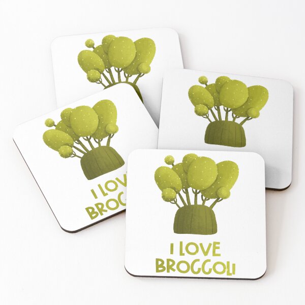 Item preview, inscription i love broccoli, hand painted illustration, food, nutrition designed and sold by the-myro.
