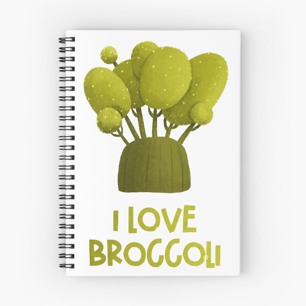 Item preview, inscription i love broccoli, hand painted illustration, food, nutrition designed and sold by the-myro.