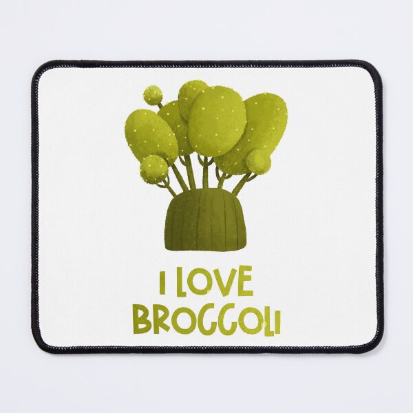 Item preview, inscription i love broccoli, hand painted illustration, food, nutrition designed and sold by the-myro.