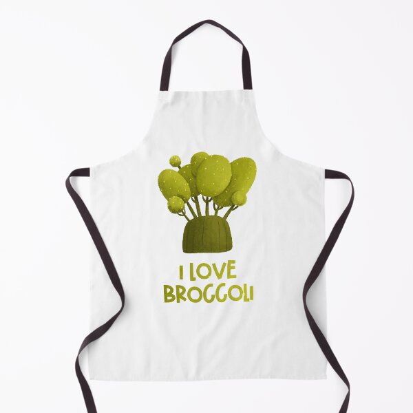 Item preview, inscription i love broccoli, hand painted illustration, food, nutrition designed and sold by the-myro.