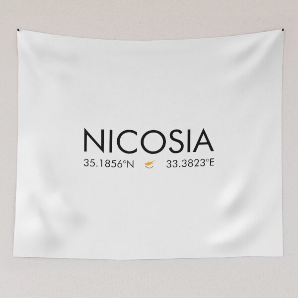 Item preview, Cyprus - Nicosia City Coordinates designed and sold by n0madd.