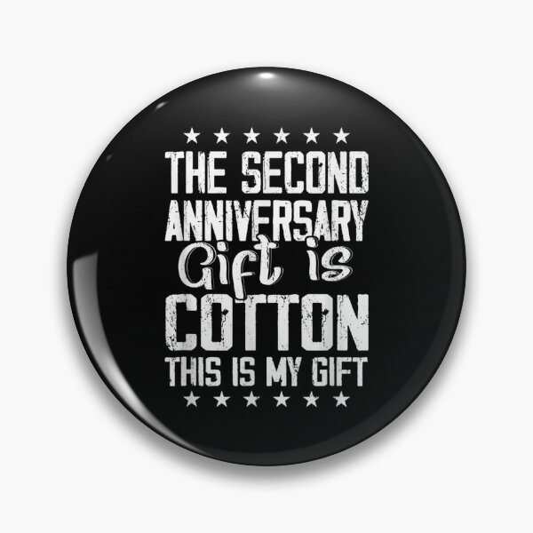 Item preview, 2nd Wedding Anniversary Cotton Him Husband Her designed and sold by AgnesGeller.