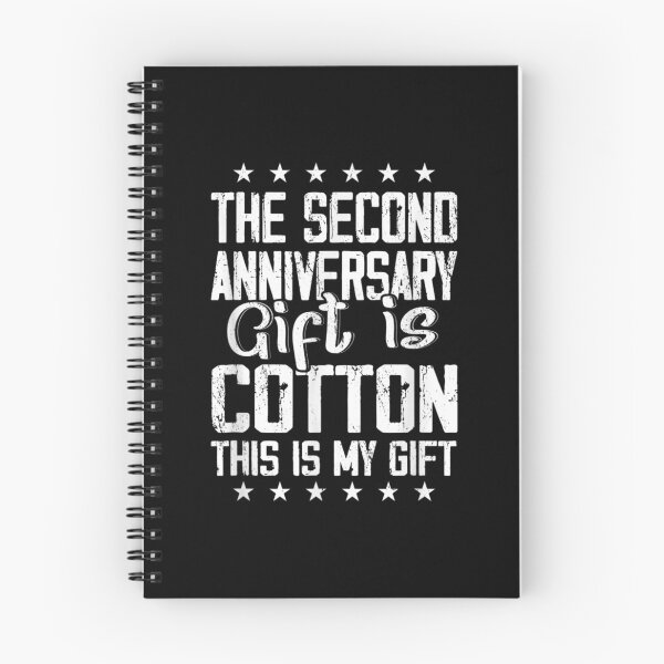 Item preview, 2nd Wedding Anniversary Cotton Him Husband Her designed and sold by AgnesGeller.