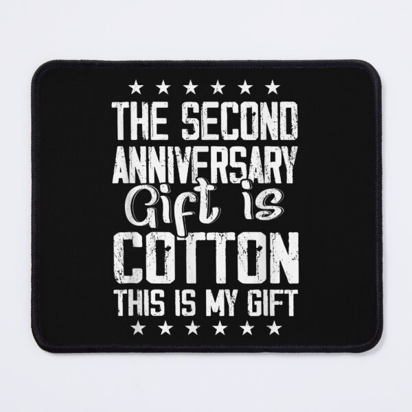Item preview, 2nd Wedding Anniversary Cotton Him Husband Her designed and sold by AgnesGeller.