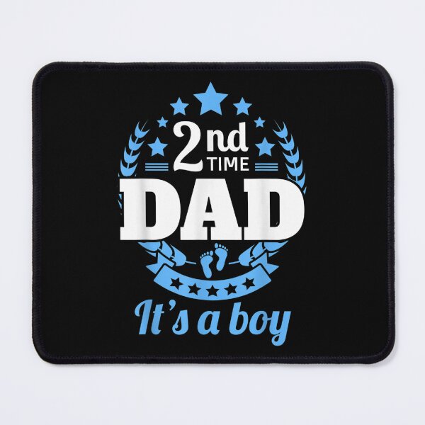 Item preview, 2nd Time Dad It's A Boy Funny Dad Again Second Baby Announce designed and sold by AgnesGeller.