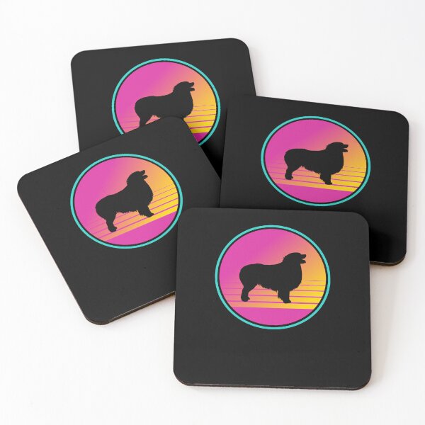 Item preview, Pink Retro 80s Summer Aussie Dog Gift designed and sold by Guarddogdrive.