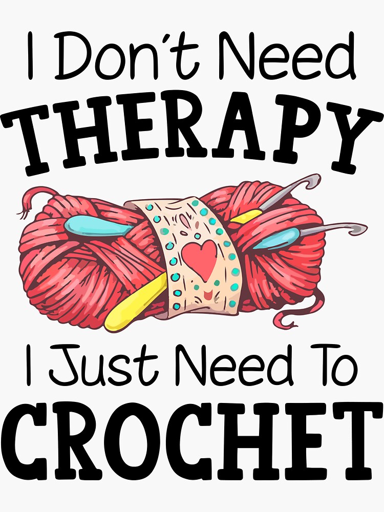 Just Let Me Finish This Row Shirt Crocheter Funny Crocheting - Knitting  Gifts For Women - Magnet