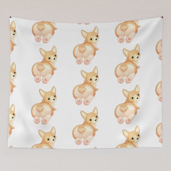 Item preview, Cute corgys behinde designed and sold by TimeSkiff.