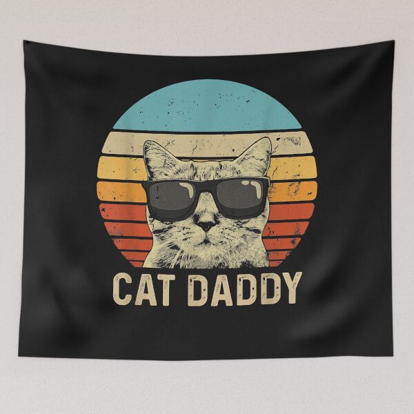 Item preview, Mens Vintage Cat Daddy Shirt Funny Cat Lover Gift Cat Dad Fathers designed and sold by SeppeGoffin.