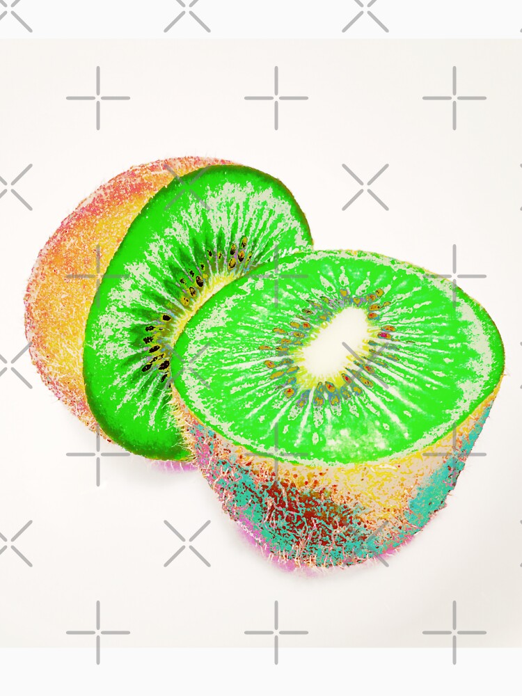 Kiwilicious - Neon Green Kiwi Fruit Photo Art by OneDayArt