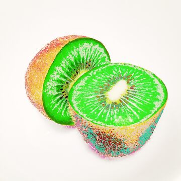 Artwork thumbnail, Kiwilicious - Neon Green Kiwi Fruit Photo Art by OneDayArt