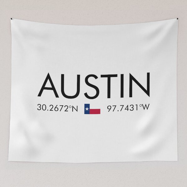 Item preview, Texas - Austin City Coordinates designed and sold by n0madd.