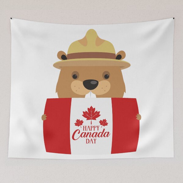 Artikelvorschau, Happy Canada Day - Beaver entworfen und verkauft von Yannik Hay.