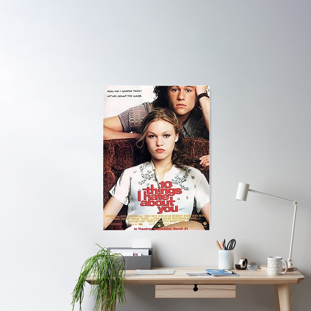 10 Things I Hate About You 90s movie Poster Poster for Sale by tryohall