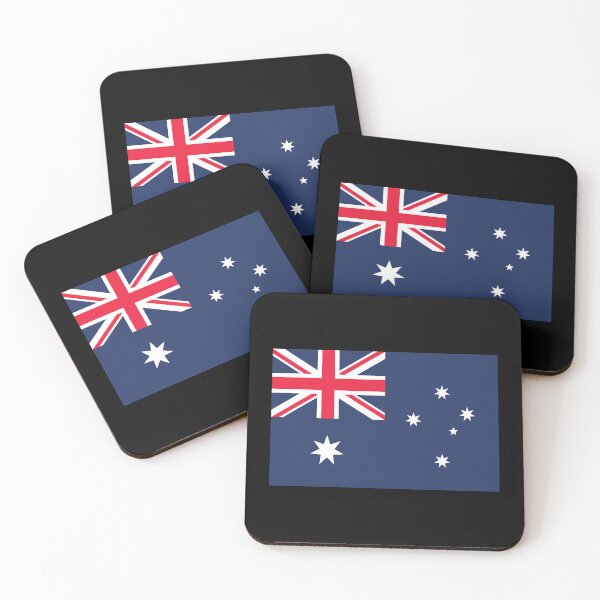 Item preview, Australia Flag (Small on Black) designed and sold by STUDIO-72.