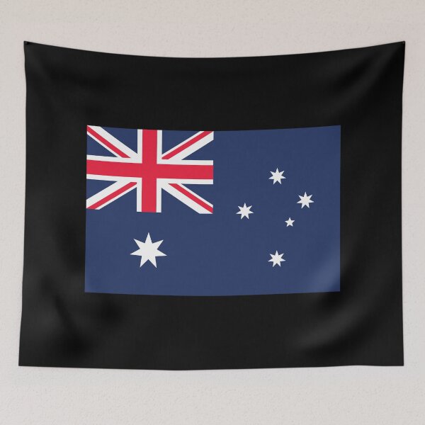 Item preview, Australia Flag (Small on Black) designed and sold by STUDIO-72.