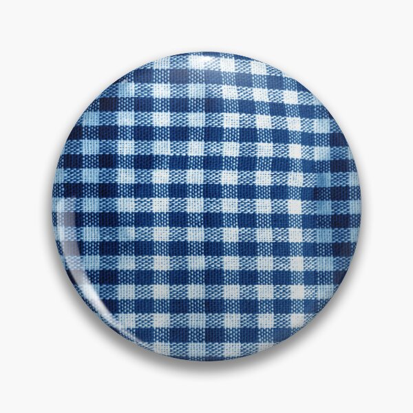 Item preview, White and Navy Blue Farmhouse Buffalo Plain designed and sold by Schka.