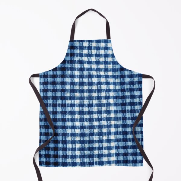 Item preview, White and Navy Blue Farmhouse Buffalo Plain designed and sold by Schka.
