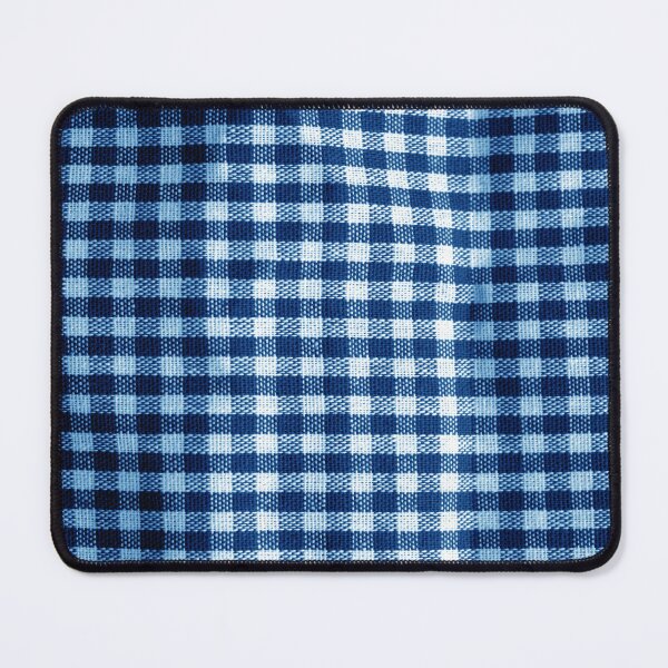 Item preview, White and Navy Blue Farmhouse Buffalo Plain designed and sold by Schka.