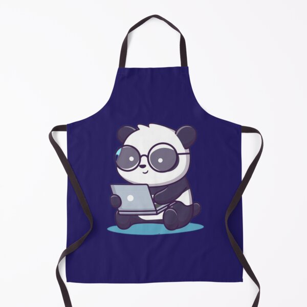 Item preview, Cute Panda Using Laptop designed and sold by Funaro.