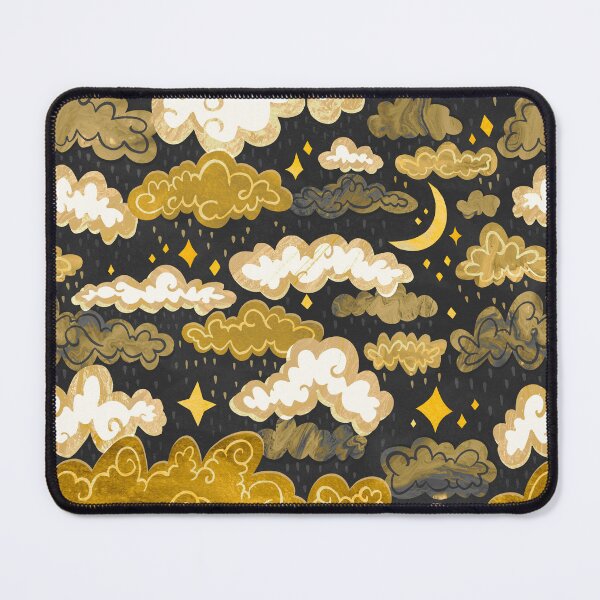 Item preview, Midnight Ochre Rainclouds - Golden designed and sold by TigaTiga.