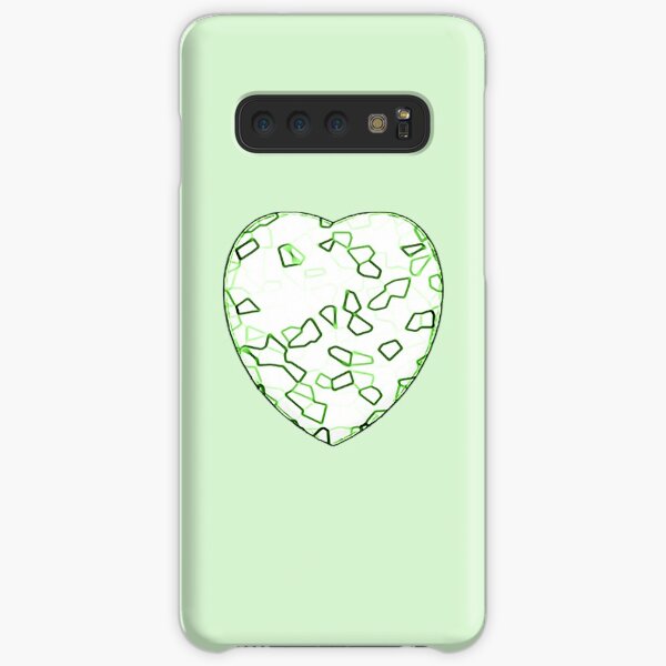 Stylised Green & White Heart Samsung Galaxy Snap Case