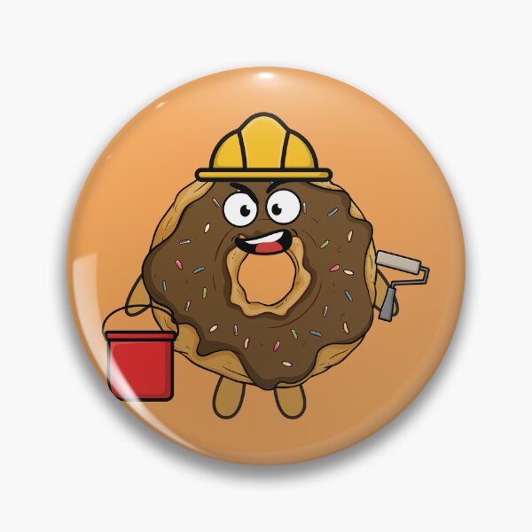 Item preview, Painting worker donut with a paint roller designed and sold by Donutlovers.