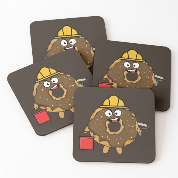 Item preview, Painting worker donut with a paint roller designed and sold by Donutlovers.