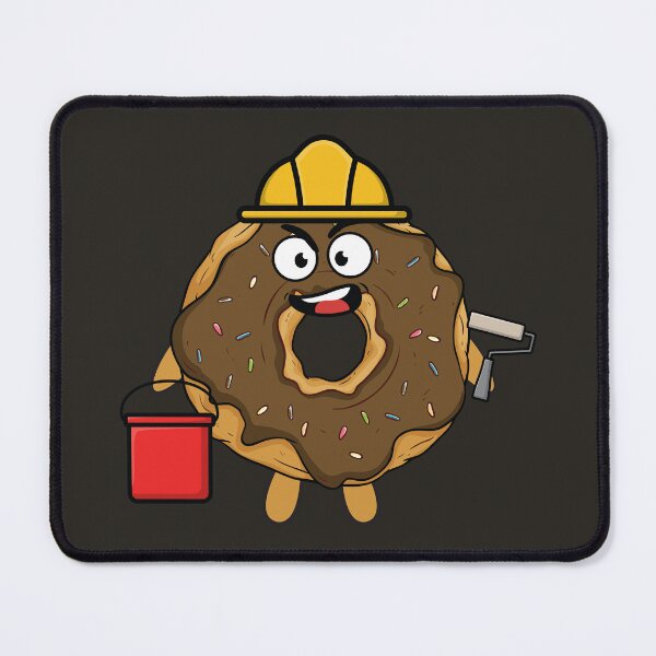Item preview, Painting worker donut with a paint roller designed and sold by Donutlovers.